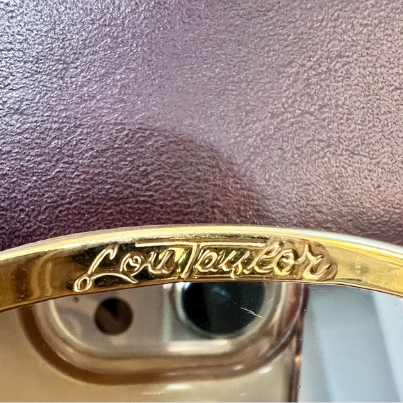 Vintage Lou Taylor Mod Wristlet Clutch | 1960s–1970s